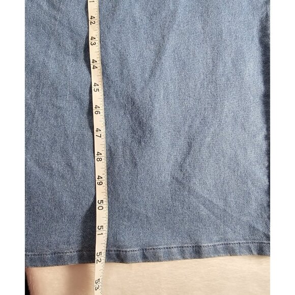 Derek Heart Sleeveless Denim Romper Jumpsuit - Blue - SZ L - Picture 9 of 12